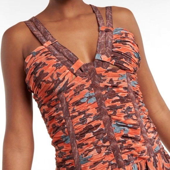 🌺🎉HP🎉🌺 NWT Ulla Johnson Anya Silk Dress Amaryllis - Picture 4 of 16